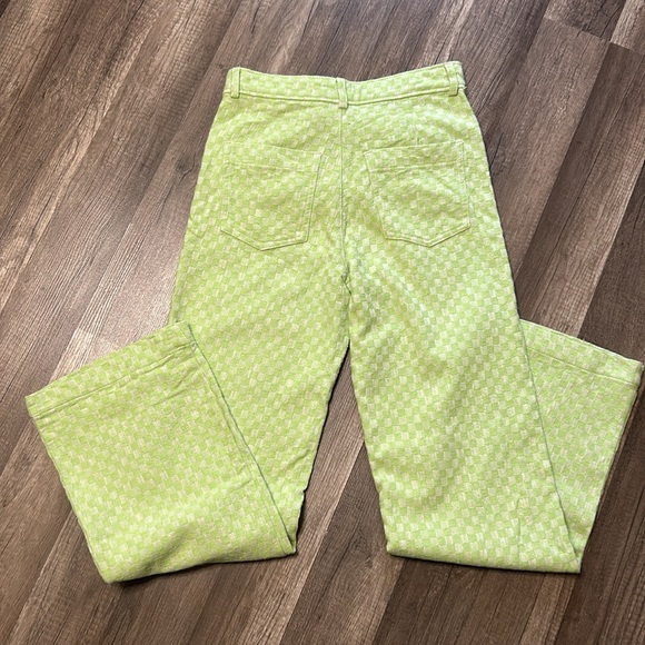 Green checkered Zara Pants - Picture 2 of 7